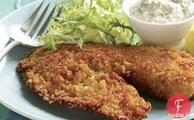 Tilapia Pané Croustillant Avec Sauce Tartare Classique