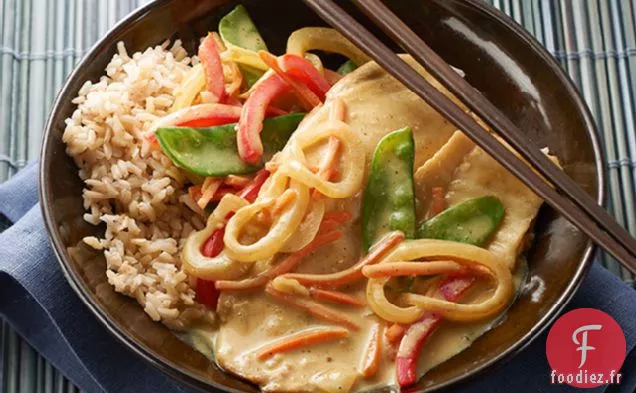 Poêle au Tilapia Au Curry Thaï