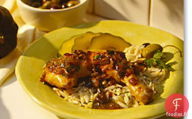 Poulet À L'Ail Et Aux Olives