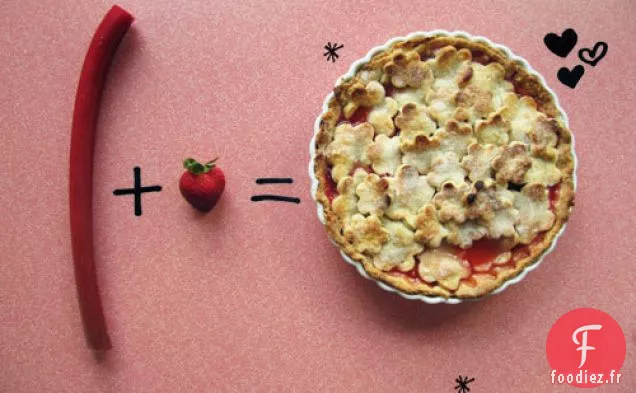 Tarte à la Fraise Et à la Rhubarbe
