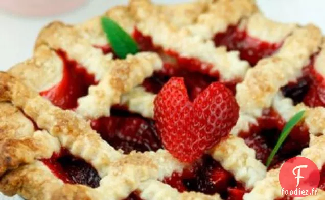 Tarte à la Verveine au Citron et aux Fraises 
