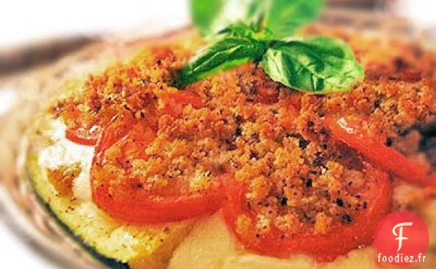 Tarte à la Mozzarella aux Courgettes et aux Tomates