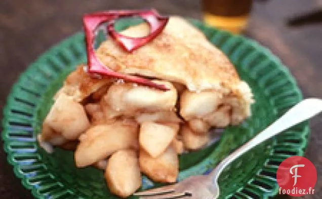 Tarte aux pommes à plat profond