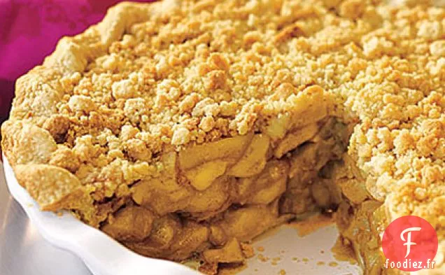 Tarte aux Pommes Garnie de Miettes