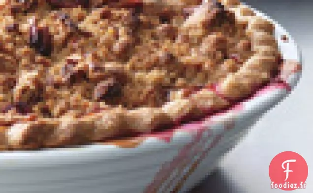 Tarte Crumble aux Canneberges et aux Pommes