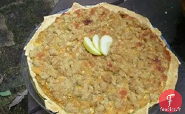 Tarte aux Pommes au Pouding au Pain