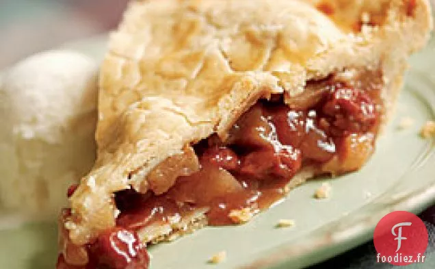 Tarte Aux Pommes Aux Cerises Séchées Pochées