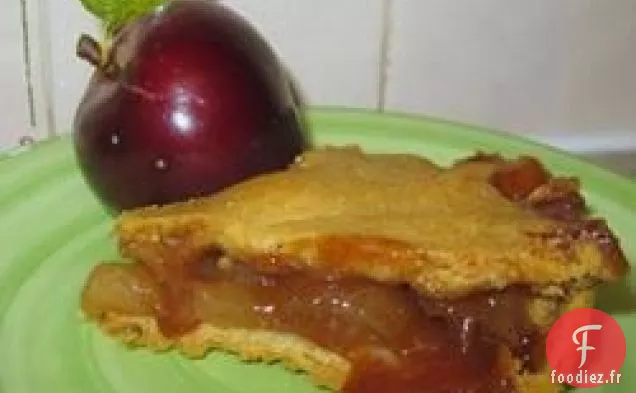 Tarte aux pommes glacée à l'Orange