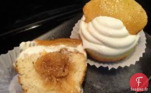 Cupcakes Givrés à la Tarte aux Pommes et à la Crème Glacée