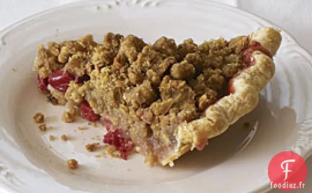 Tarte Streusel aux canneberges et aux pommes au gingembre et aux épices