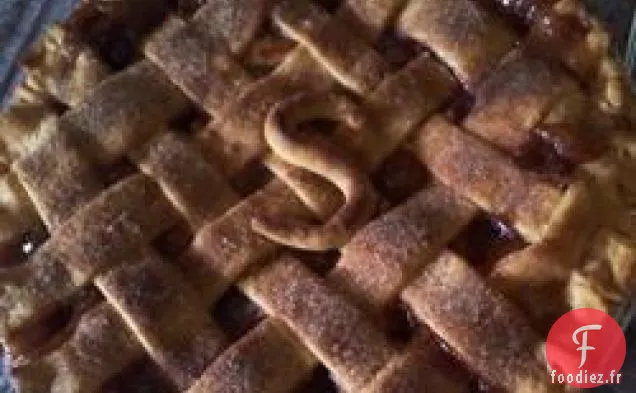 Tarte aux Pommes Et aux Canneberges au Caramel