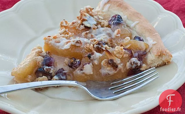 Cran - Pizza Granola Aux Pommes Avec Filet De Vanille