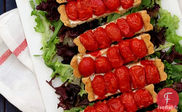 Tarte aux Tomates Cerises Rôties