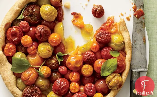 Tarte aux Tomates Cerises au Basilic