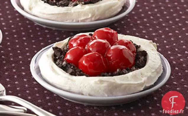 Gâteau au fromage aux Cerises dans un nuage