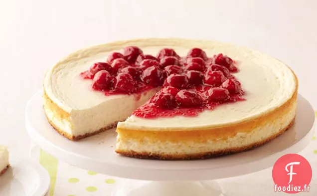 Gâteau Au Fromage Aux Cerises Fait Sur