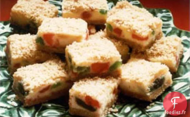 Barres de Gâteau au Fromage aux Cerises Joyeuses