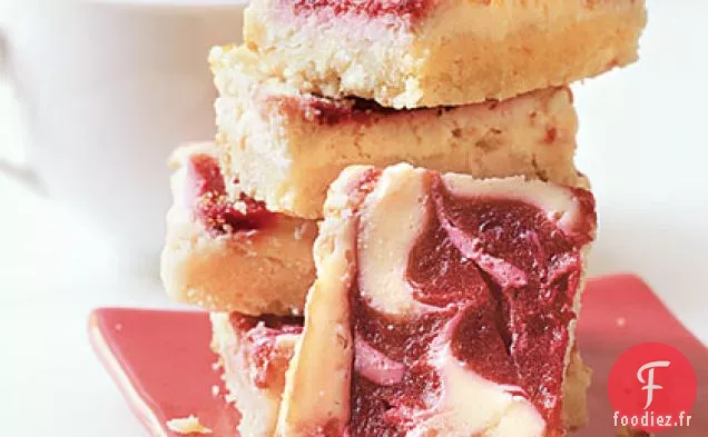 Barres de Gâteau au Fromage aux Cerises Fraîches