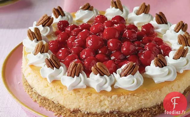 Gâteau au Fromage Aux Cerises Et aux Pacanes Au Chocolat Blanc