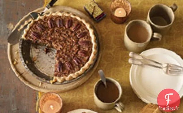 Tarte Aux Pacanes Avec Croûte De Fromage À La Crème