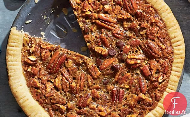 Tarte Chocolat-Bourbon aux Pacanes