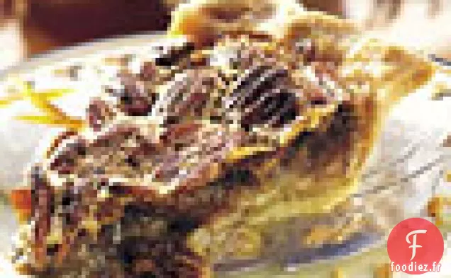 Tarte aux Noix de Pécan à l'Orange et à la Crème de Bourbon