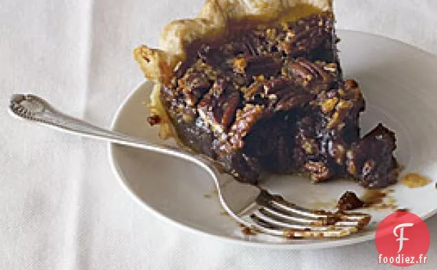 Tarte aux noix de pécan au caramel au café