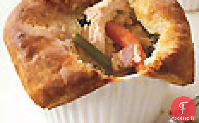 Mini Tartes au Poulet au Bacon et à la Marjolaine