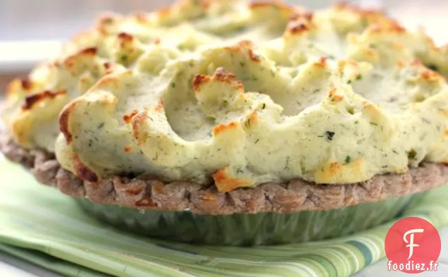 Tarte Au Poulet Et Aux Asperges Avec Croûte De Pommes De Terre Aux Herbes