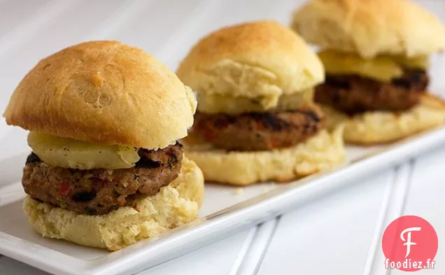 Sliders de Dinde Hawaïenne Grillée