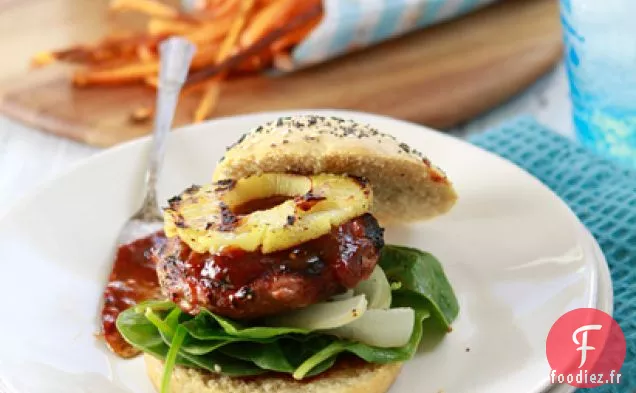 Burgers de Dinde Teriyaki et Sauce BBQ Maison