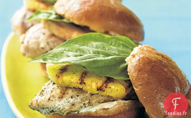 Sandwichs au Poulet Grillé et à l'Ananas