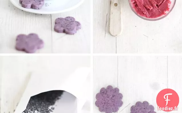 Sablés au Thé d'Hibiscus et Graines de Pavot