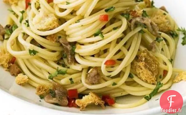 Spaghetti À L'Anchois, Au Piment Et À la Chapelure