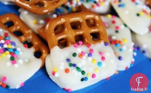 Bretzels Enrobés De Chocolat Blanc