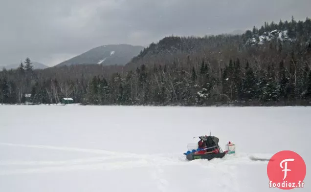 Pêche Sur Glace Et Truite Saisie Rapide Avec Rillettes De Truite Fumée