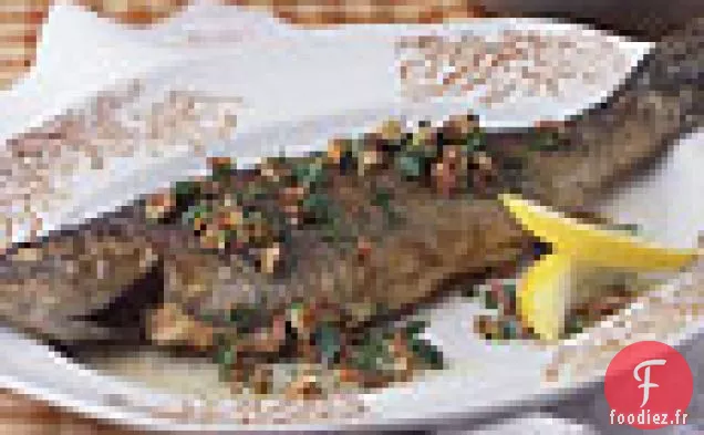 Truite Poêlée à la Sauce au Beurre de Pacanes