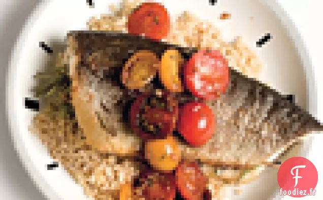 Truite au Romarin et Sauce Tomate Cerise