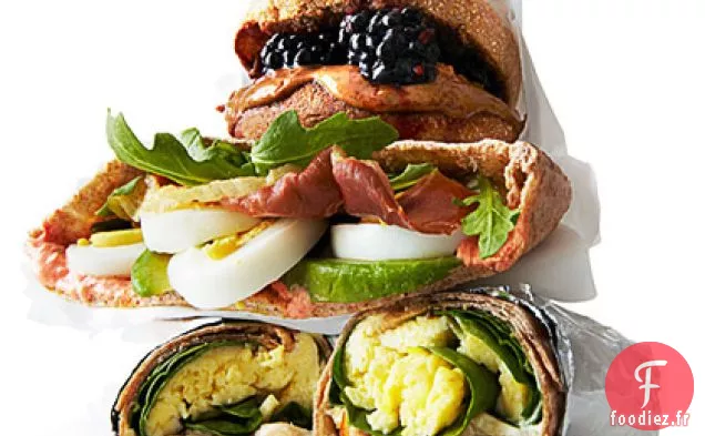 Burritos de Petit déjeuner aux Œufs Brouillés et à la Truite Fumée