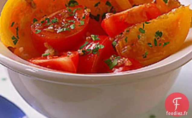 Tomates Avec Vinaigrette Aux Anchois