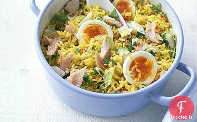 Kedgeree de Truite fumée à chaud