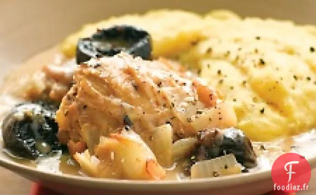 Poulet Braisé Aux Prunes Séchées