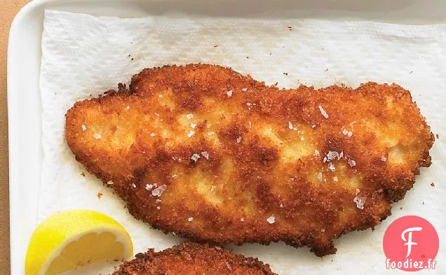 Escalopes De Poulet Panées