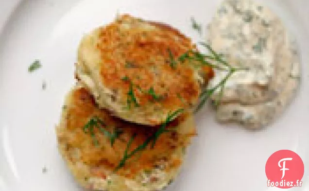 Dîner Ce soir: Galettes de Poisson Fumé à la Mayonnaise à l'Aneth