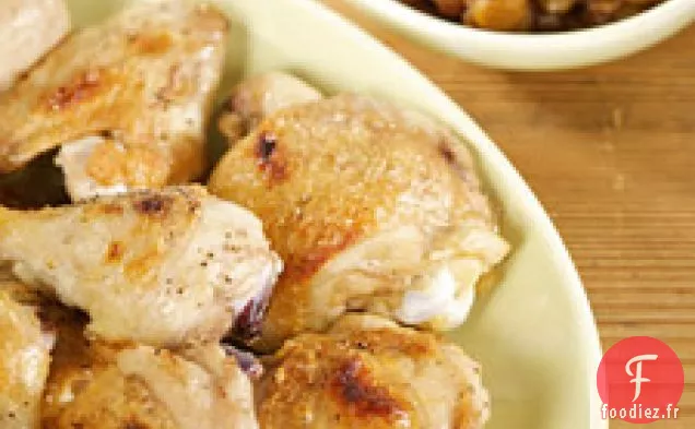 Poulet Grillé À L'Oignon Et Chutney Aux Raisins Dorés