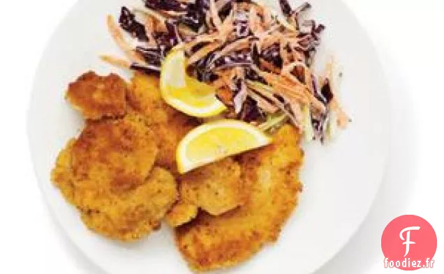 Poulet Croustillant À La Salade De Chou
