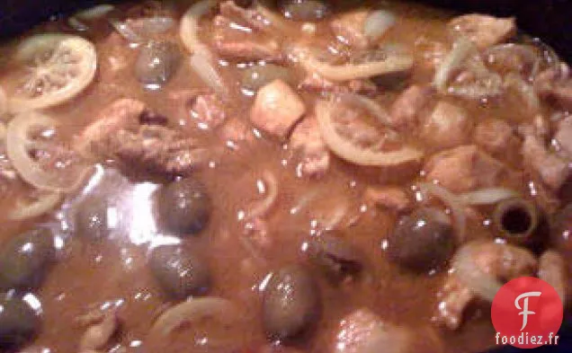 Poulet Poêlé Marocain Au Couscous Aux Pignons De Pin