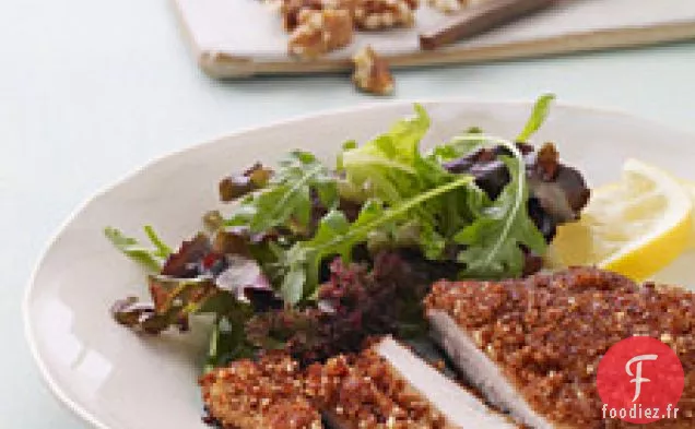Poitrines de poulet en croûte de noix