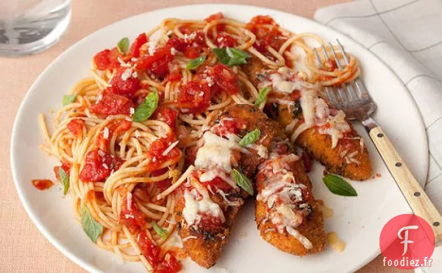 Filets De Poitrine De Poulet Au Parmesan Et Aux Herbes