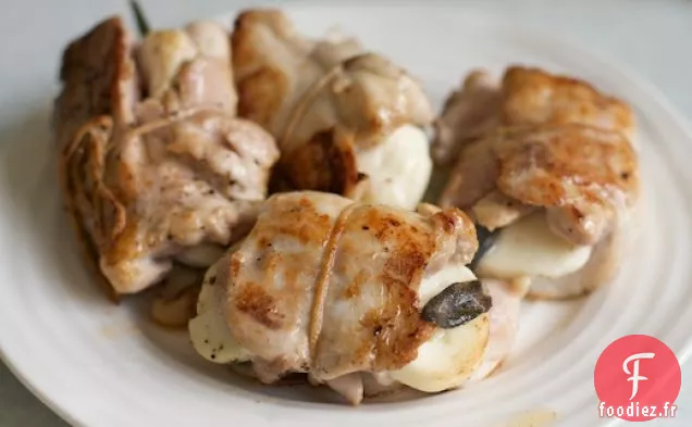 Cuisses De Poulet À La Courgette, Halloumi Et Miel